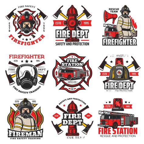 Cool Firefighter Logos