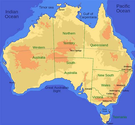 Bass Strait Islands Map