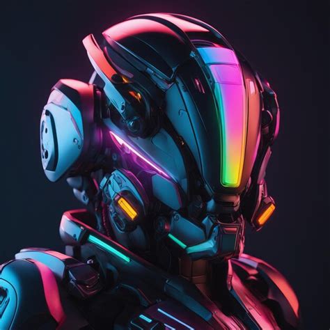 Premium Photo | 3d render of a futuristic futuristic robot with a ...