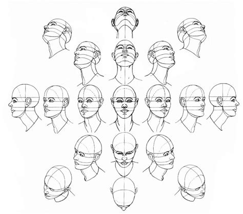 Drawing Of Different Faces Drawing Face In Different Angles How To Draw Faces From Different ...