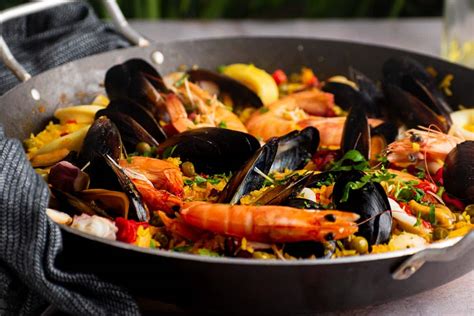 Seafood Paella Valenciana - Chocolates & Chai