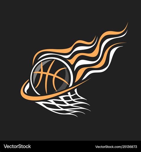 Logo for basketball Royalty Free Vector Image - VectorStock