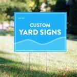 Houston Standard Yard Signs printing – best price | bannerprintinghouston.com