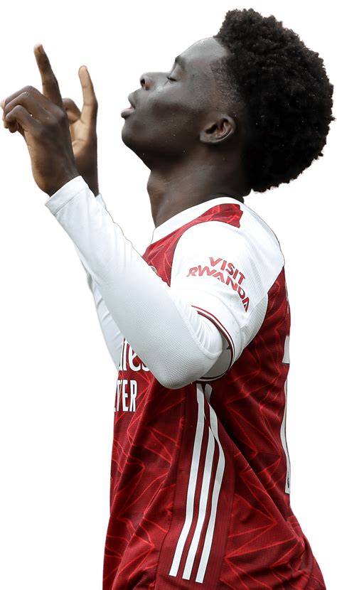 Bukayo Saka Arsenal football render - FootyRenders