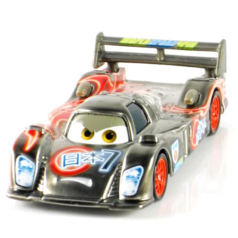 Pixar Cars 2 Neon Metallic Finish SHU TODOROKI Japan Racer Diecast loose Rare Metal Toys for ...