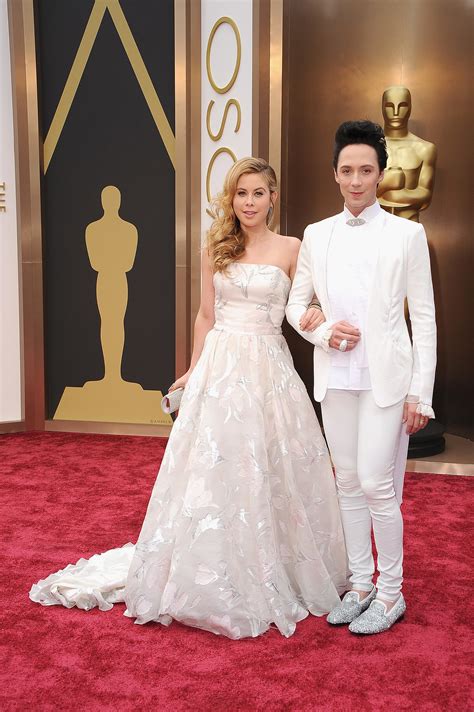 Tara Lipinski and Johnny Weir | The Stars Come Out For the Oscars Red ...