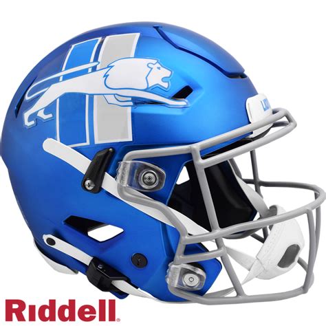 Detroit Lions Helmet Riddell Authentic Full Size SpeedFlex Style On ...