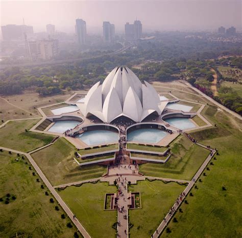 Lotus Temple New Delhi Indian Temple Architecture, Ancient Architecture ...