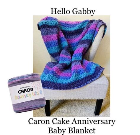 Baby Blanket PATTERN PDF Caron Cakes Anniversary Yarn Easy - Etsy ...