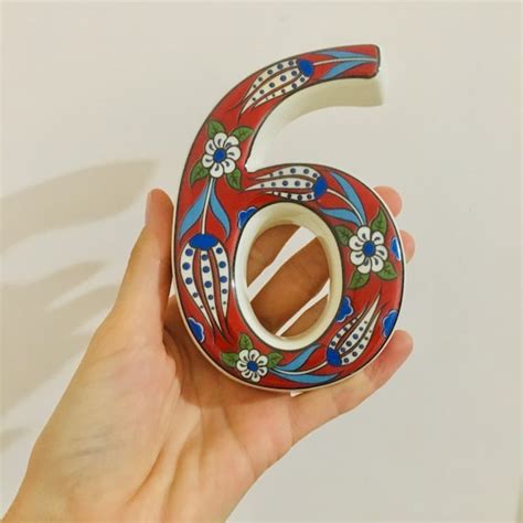 Ceramic House Number Plaque - Etsy