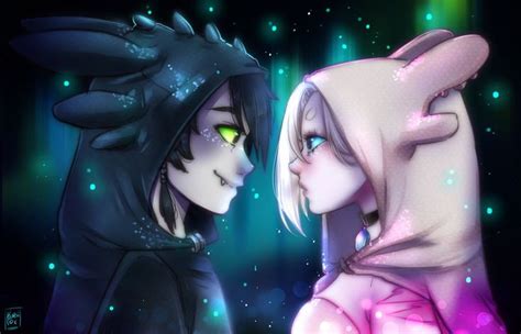 Luv by KuroiiFox on DeviantArt | How train your dragon, Toothless and light fury, How to train ...