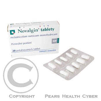 NOVALGIN TABLETY 500 mg 20 potahovaných tablet - Lékárna.cz