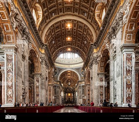 Interior of St. Peters Basilica Stock Photo - Alamy