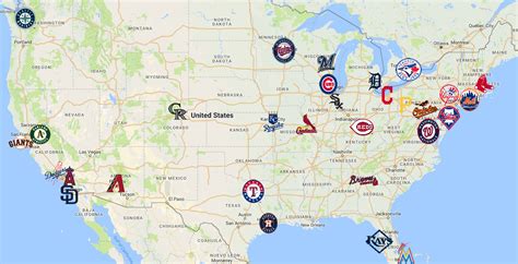 Mlb Teams Map