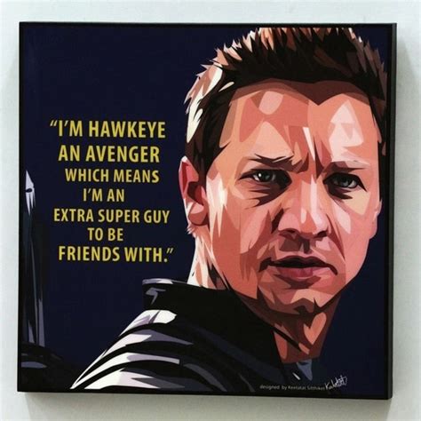 Hawkeye Avengers Quotes Marvel Wall Art Decals Glossy Acrylic