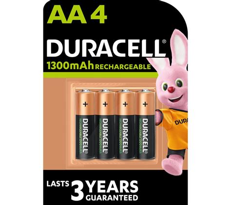 Buy DURACELL AA NiMH Rechargeable Batteries - Pack of 4 | Free Delivery | Currys