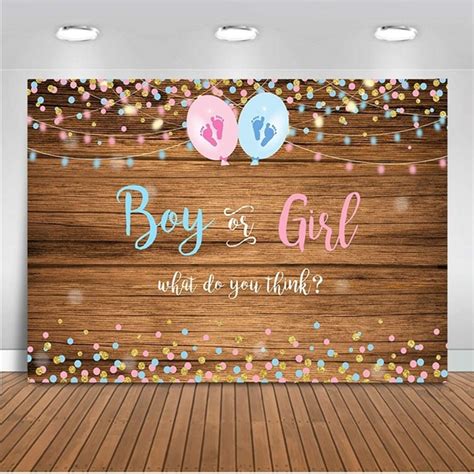 Backdrops - 150x100CM 210x150CM 250x180CM Spray Painted Vinyl Boy Girl Gender Reveal Photography ...