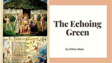 The Echoing Green by William Blake - YouTube