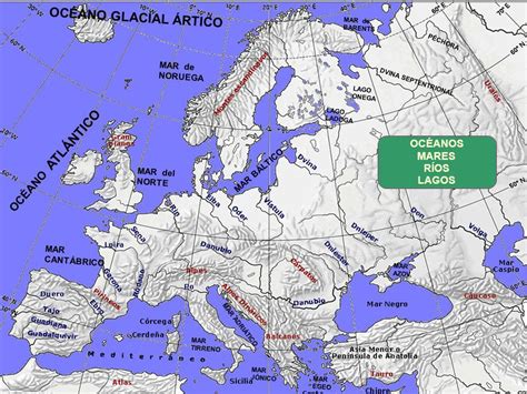 Océanos y mares de Europa - Los principales