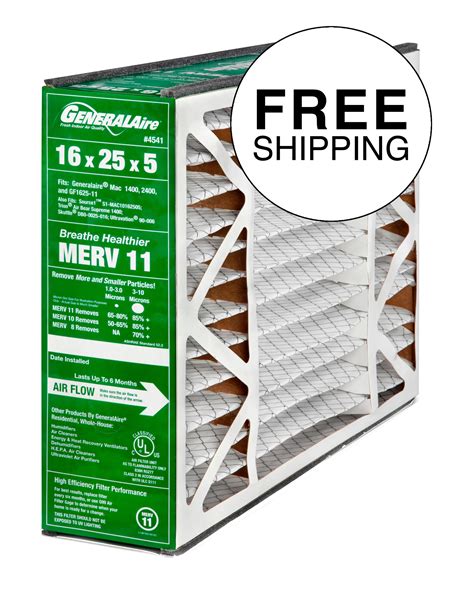 16x25x5 Furnace Filters - Trusted Quality with Free Shipping!