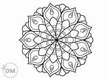 Simple Mandala Coloring Pages Printable sketch template