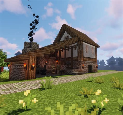 Medieval Minecraft Village House Ideas - old medieval warehouse 3d obj | Fantasy house ...