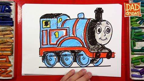 How to Draw Thomas the Train Step by Step - Thomas and Friends - art for kids - YouTube