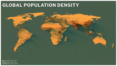 Population density of the world in 2021 | Global population, Map, Density