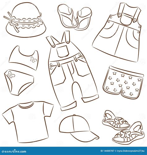 Kids Summer Clothes Clipart