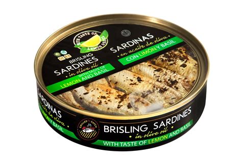 Grilled Catch Brisling Sardines in olive oil with lemon and basil 5.6oz - Walmart.com