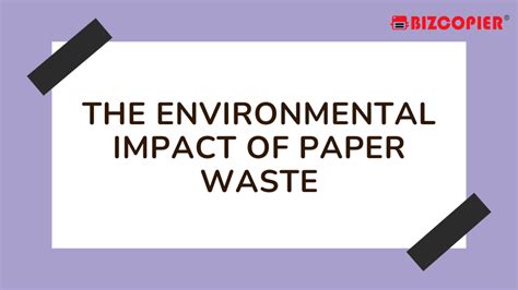 The Environmental Impact of Paper Waste - Rental or Purchase Ricoh ...