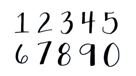 Basic Hand Lettering: Numbers - Amy Latta Creations | Basic hand ...