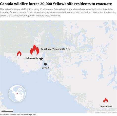 Canada wildfire: all 20,000 Yellowknife residents evacuating | Reuters