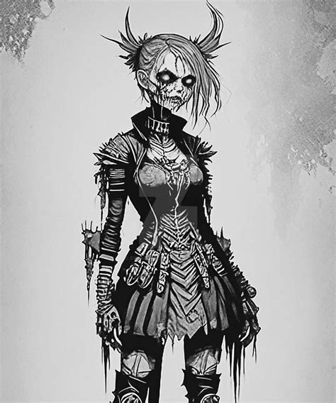 Skeleton rock artwork Horror Women horror Scary Zo by sytacdesign on ...