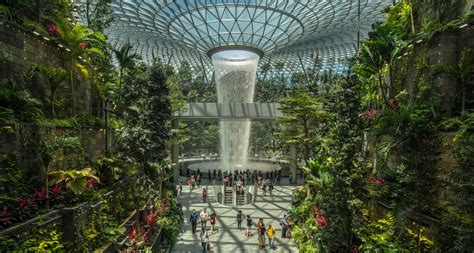 They Fit the World's Largest Indoor Waterfall Inside a Singapore Airport