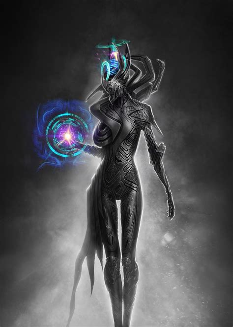 Halo-SEP Series - Brilliance by TSABER female robot cyborg sorcerer ...