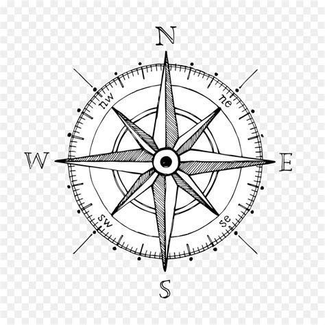 United States The Lord of the Rings Car Compass Decal - Compass Rose png download - 1298*1358 ...