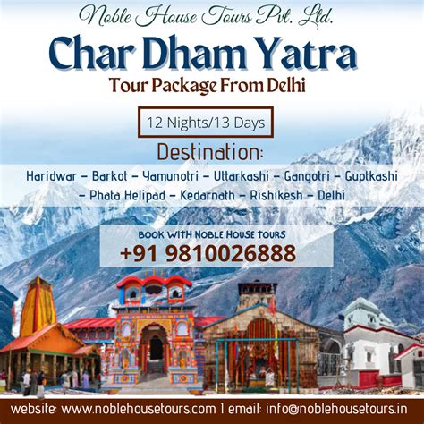 Char Dham Yatra Tour Package from Delhi | Char Dham Yatra | Tour ...