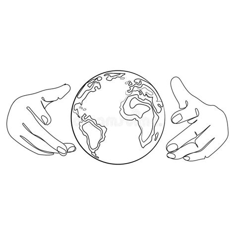 Save the Planet Concept.Small Planet Earth between Two Human Hands ...