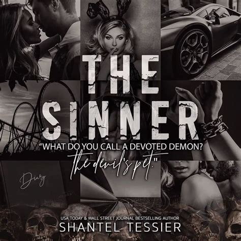 the sinner poster with images of people and skulls