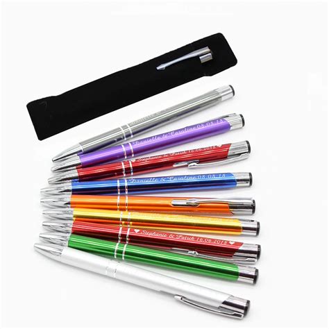 Aliexpress.com : Buy 100Pcs Personalized Engraved Deluxe Metal Pens Business Wedding Business ...