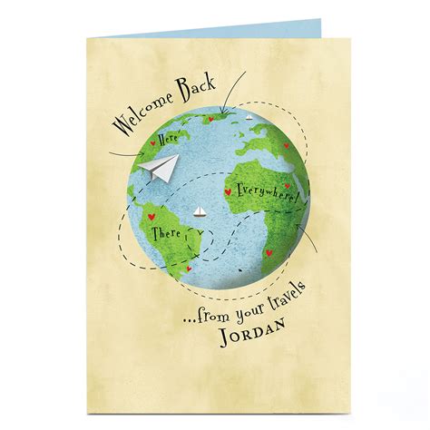 Buy Personalised Welcome Back Card - From Your Travels for GBP 1.79 | Card Factory UK