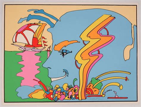 Peter Max Pop Art Art Mystic Sailing Serigraph Print 1972 Artist Proof ...