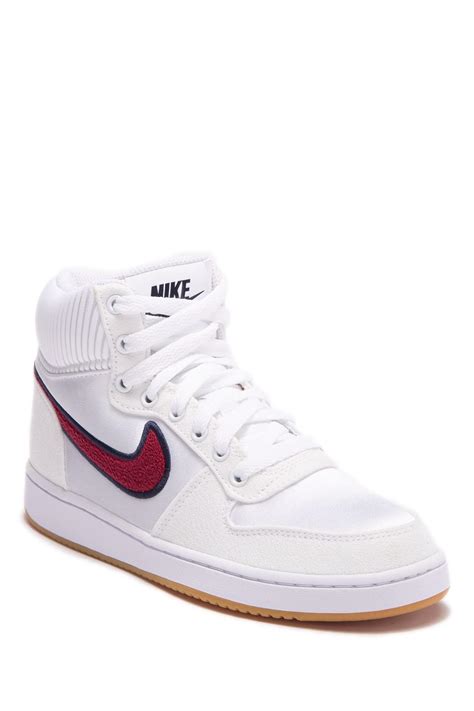 Nike Rubber Ebernon High Top Sneaker in White - Lyst