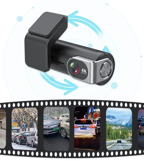 4k Dash Cam 2160p Built-in Gps Wifi Car Dvr 24h Parking Monitor 1440p Reverse Hd Night Vison 140 ...