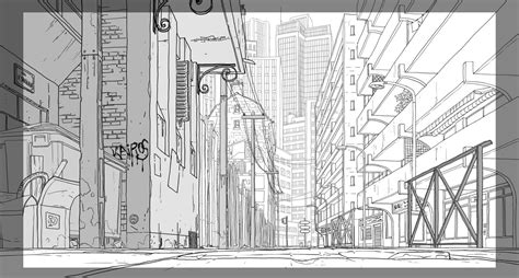 Drawing Scenery, Background Drawing, City Background, Animation Background, Perspective Drawing ...