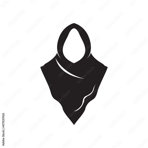 mystery black hood cloak logo design vector graphic symbol icon sign ...