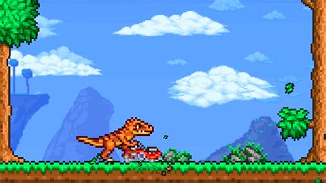 Terraria 1.4.5 update has lawn-mowing dinosaur mounts