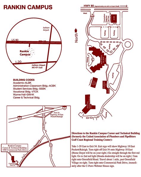 HindsCC Rankin Campus Map | Rankin, Campus map, Student services