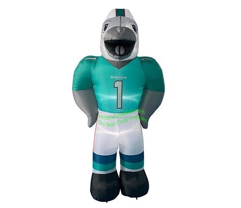 7' Air Blown Inflatable NFL Miami Dolphins "T.D." Mascot